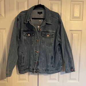 Quince oversized denim jacket NWT